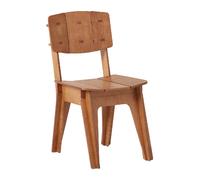 SoBuy HFST01-BR Chaise Design en Bois Confortable Ergonomique Chaise de Salle à Manger avec Dossier Chaise de Bureau