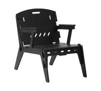 SoBuy HFST02-SCH Fauteuil Design Salon Ergonomique Chaise Fauteuil de Salon Confortable Fauteuil de Bureau en Tenons et Mortaises