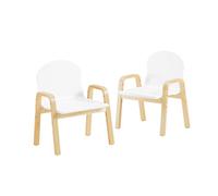 SoBuy KMB24-Wx2 Lot de 2 Chaise Enfant Design Tabouret pour Enfant avec Accoudoirs et Dossier - Hauteur d'Assise Réglable