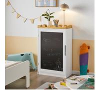 SoBuy KMB43-W Commode pour enfants Étagère pour enfants avec tableau Étagère à livres pour enfants Étagère à jouets Armoire pour enfants LHT env. : 63x100x30cm