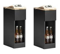 SoBuy Lot de 2 Tables de Chevet FBT111-SCHx2