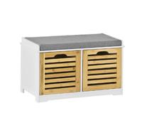 SoBuy Meuble à Chaussures FSR23-K Blanc 71×35×43cm
