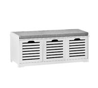 SoBuy Meuble à Chaussures FSR23-W Blanc 105×35×43cm