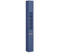 SoBuy Armoire de Salle de Bain MDF Bleue 20x20x180 cm