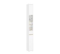 SoBuy Meuble Haut Étroit 20 Cm, Avec 2 Portes, 1 Tiroir et 6 Tablettes | Meuble Haut Vertical 180 Cm à Grande Capacité, Idéal pour Interstice de Salle de Bain, à Côté du Lave-Linge et Coin du Salon