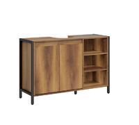 SoBuy Meuble lavabo sous vasque marron clair 90x30x60 cm BZR63-L-PF