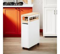 SoBuy meuble rangement WC tiroir avec étagère Blanc Moderne NSR11-WN