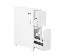 SoBuy Meuble Salle de Bain avcc 2 Tiroirs Meuble WC de Rangement 60x20x75cm