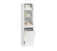 SoBuy Meuble Salle de Bain avec Panier à Linge Meuble Buanderie 45x171x35cm