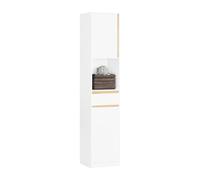 SoBuy Meuble Salle de Bain Meuble Colonne de Rangement 35x33x170 cm Blanc