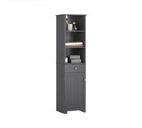 SoBuy Meuble Salle de Bain Meuble Colonne Rangement 40x161x35 cm Gris foncé