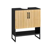 SoBuy Meuble sous Lavabo Salle de Bain avec Découpe pour Siphon 60x30x70 cm