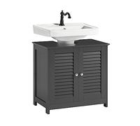 SoBuy Meuble sous Lavabo Salle de Bain pour Lavabos sur Colonne 60x35x58 cm