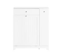 SoBuy Mobile de salle de bain colonne étroite blanc 78x38x90 cm BZR214-W