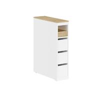 SoBuy Mobiletto salle de bain gain de place blanc 20.0x60.0x82.5 cm BZR54-K-W