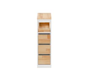 SoBuy Mobiletto salle de bain gain de place blanc 23.2x65.3x82.0 cm BZR54-IV-WN