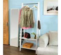 SoBuy portemanteau,tringle à vêtements,portemanteau enfant,étagère suspendue FRG59-W