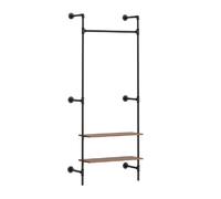 SoBuy Portemanteau mural industriel noir 91.5x48x220 cm KLS20-SCH