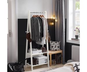 SoBuy portemanteau,tringle à vêtements,portemanteau enfant,étagère suspendue FRG59-W