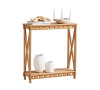 SoBuy Table Console en Bois, Console Entrée Design, Bouts de Canapé, Table Décorative pour Salon, Couloir, Chambre, 80 x 30 x 87,5 cm, Structure Assemblée en Tenons et Mortaises, HFSB01-N