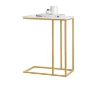 SoBuy Table d'appoint FBT87-G Effet marbre