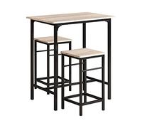 SoBuy Table haute OGT10-N avec 2 tabourets