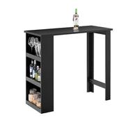 SoBuy Table de Bar Haute de Cuisine, 3 Étagères côté au Choix, 112×106×57cm