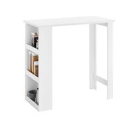 SoBuy Table de Bar Haute de Cuisine, 3 Étagères côté au Choix, 112×106×57cm