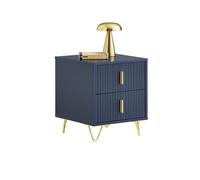 SoBuy Table de Chevet avec 2 tiroirs 40x40x47 cm pour Chambre