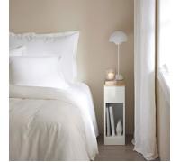 SoBuy Table de chevet étroite 20 cm avec tiroir, gain de place pour petits espaces, blanc 20x35x60 cm