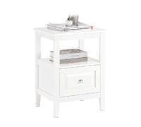 SoBuy Table de Chevet, FBT131-W - Blanc