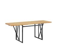 SoBuy Table pliante avec rallonges chêne clair 200x96x76 cm FWT113-N