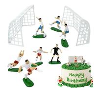 Soccer Cake Topper - 10.5x6.5cm Football Party Decoration Set 0.03kg