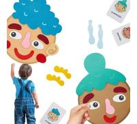 Social Emotional Learning Toy, Felt Making Faces Game, Feelings Activity Se | Felt social emotional learning toy helps kids recognize and express feelings through fun face making games at home or school.