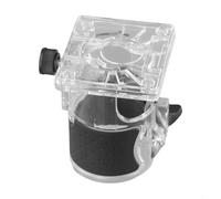 Socle de défonceuse pour défonceuse plongeante - Transparent et noir - Housse de protection pour tables de défonceuse à bois - 95 x 83 x 106 mm