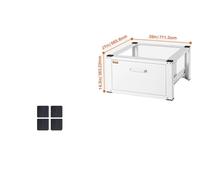 Socle de machine à laver, support de base robuste, tiroir et accessoires, darwer28x27