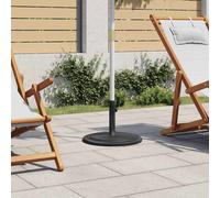 vidaXL Pied de parasol en fonte noire 48 x 48 x 33 cm