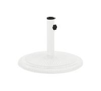 vidaXL Pied de parasol blanc 45x45x30 cm Fonte