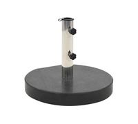 vidaXL Pied de parasol Granit 28,5 kg Rond Noir