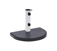 vidaXL Socle de Parasol Base de Parasol Support de Parasol Pied de Parasol Porte-Parasol Jardin Patio Extérieur Noir 40x28x4 cm Granite