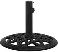 Socle de parasol Noir 44x44x32 cm Fonte