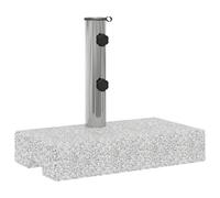 Socle De Parasol Rectangulaire 45 X 25 X 38,5 Cm Stable Élégant En Granite Gris Helloshop26 02_0045884