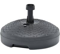Socle de parasol rempli de sable/d'eau 20 L Plastique rotin