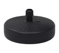 Socle de parasol Rempli de sable/d'eau 24 L Noir
