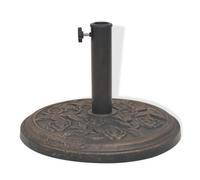 Socle De Parasol Résine Rond Diamètre 38 Et 48 Mm Bronze 9 Kg Helloshop26 2202076 Multicolore