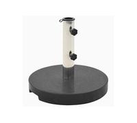 vidaXL Pied de parasol Granit 20 kg Rond 40 cm de diamètre Noir