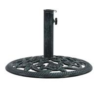 Socle de parasol-Supports pour parasols Base Pied de parasol Vert 9 kg 40 cm Fonte