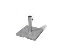 Socle de parasol - vidaXL - 20 kg - Granite - Carré - 400 x 400 x 48 mm