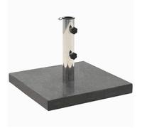 vidaXL Pied de parasol Granit 28,5 kg Carré Noir