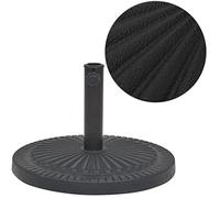 Socle de Parasol - VIDAXL - Rond - Résine - Acier - 60 x 34 cm